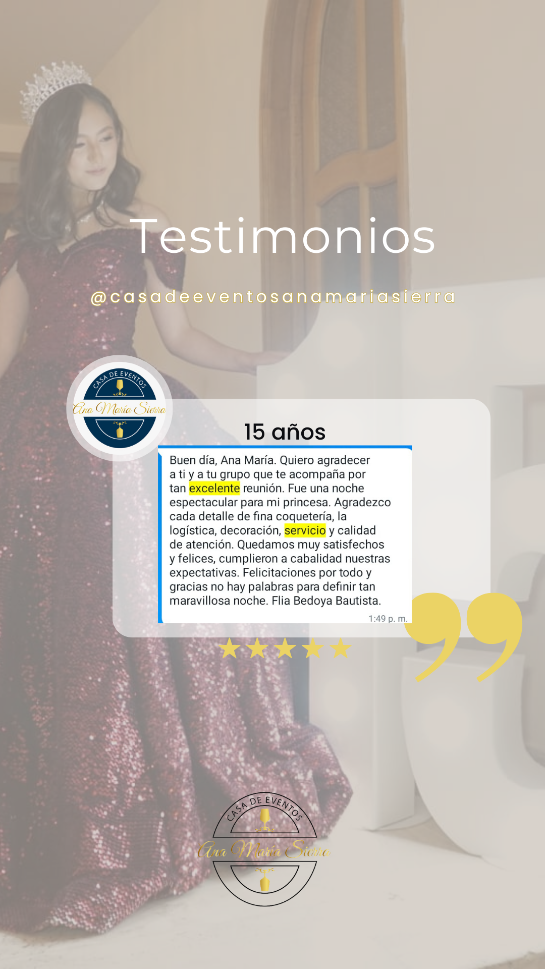 testimonio fiestas en bogota